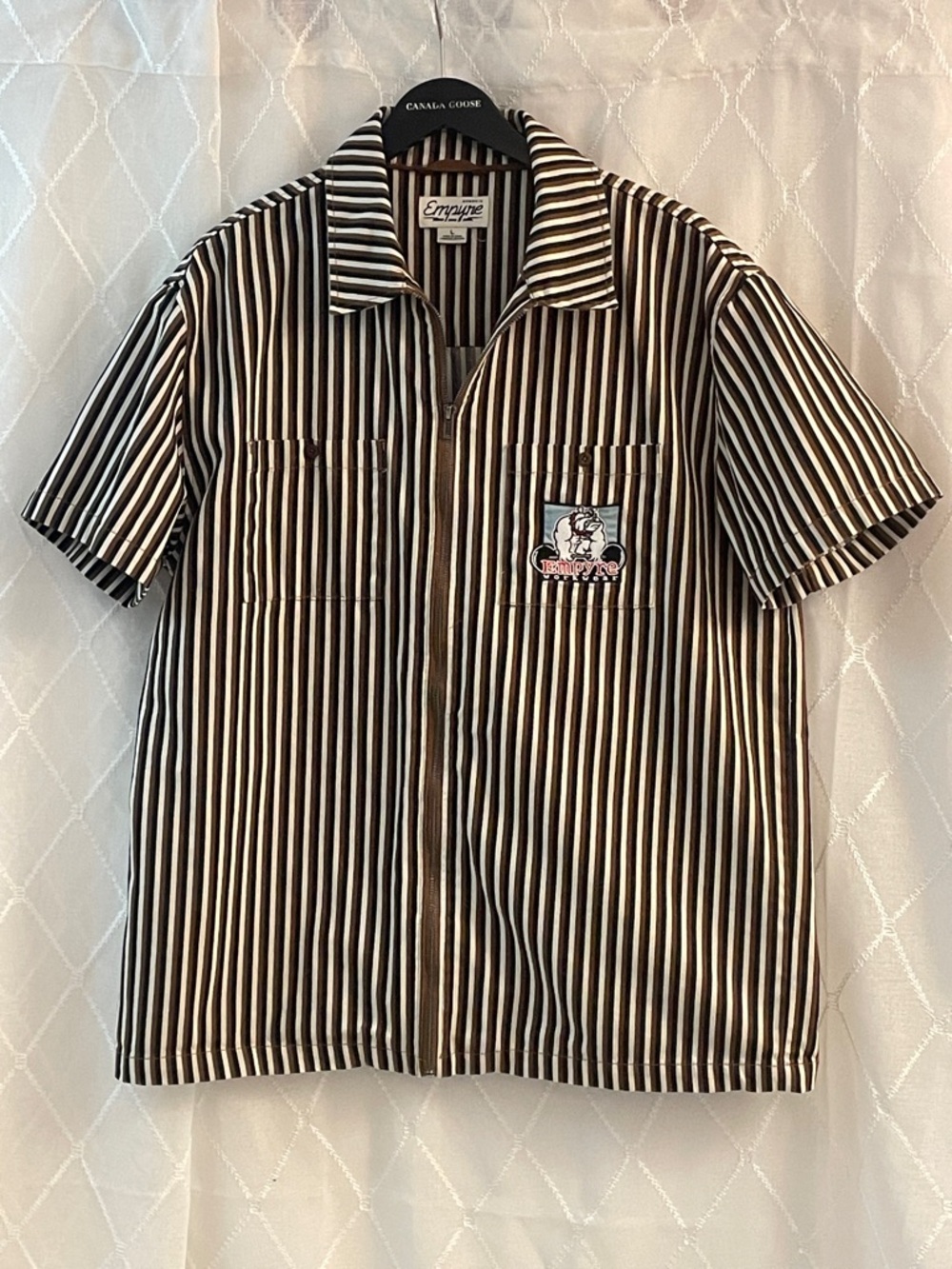 Empyre Workwear Short-Sleeve Zip Up Shirt Size L